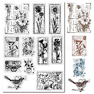 Custom PVC Plastic Clear Stamps, for DIY Scrapbooking, Photo Album Decorative, Cards Making, Stamp Sheets, Film Frame, Flower, 160x110x3mm(DIY-WH0439-0064)