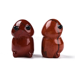 Natural Red Jasper Monster Figurines, for Home Office Desktop Decoration, 39~41x24~25.5x24~25mm(DJEW-N003-01F)