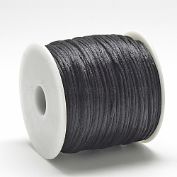 Nylon Thread, Black, 2.5mm, about 32.81 Yards(30m)/Roll(NWIR-Q010B-900)