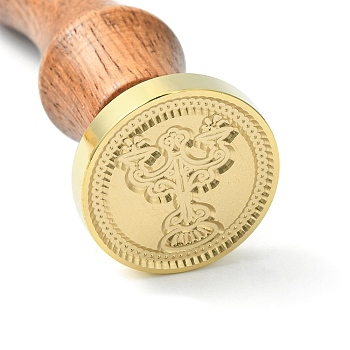 DIY Wood Wax Seal Stamp, Other Pattern, 83x22mm, Head: 7.5mm, Stamps: 25x14.5mm