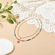 Teardrop Natural Agate Beads & White Jade Pendant Necklace Sets(NJEW-JN04093)-2