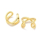 Rack Plating Brass Cuff Earrings for Women(EJEW-C098-01G)-2