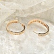 Rack Plating Brass Clear Cubic Zirconia Hoop Earrings(EJEW-M090-01G-06)-3