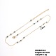 Brass Resin Evil Eye Link Lock Collarbone Necklaces(TU6924-3)-1