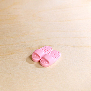 Resin Miniature Ornaments, Micro Landscape Home Dollhouse Accessories, Slipper, 21x18mm(PW-WG8FD30-10)