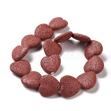Natural Lava Rock Beads Strands(G454-3)-2