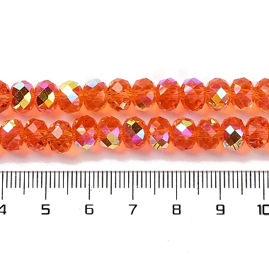 ab farbig plattierte transparente galvanisierte Perlenstränge(EGLA-H104-06A)-4