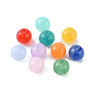 200 pièces 10 couleurs perles acryliques imitation pierres précieuses(OACR-FS0001-19)-3