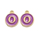 Golden Plated Alloy Enamel Charms(ENAM-Q437-12O)-1