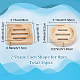 16Pcs 2 Style Bamboo Soap Dishes with Anti Slip Pad(AJEW-GA0005-76)-3