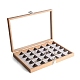 Rectangle Wooden Jewelry Presentation Boxes with 24 Compartments(PW-WG90817-06)-1