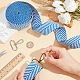 Polycotton Arrow Print Jacquard Ribbons(SRIB-WH0011-113B)-3