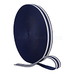 10Yards Polyester Stripe Ribbon, for Handbag Accessories, Garment Decoration, Steel Blue, 1-1/2 inch(38mm)(OCOR-NB0002-91B)