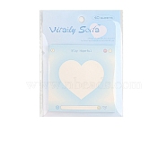 40 Sheets Cute Memo Pad Sticky Notes, Sticker Tabs, for Office School Reading, Square, Heart, 80x80mm(PW-WG55706-02)