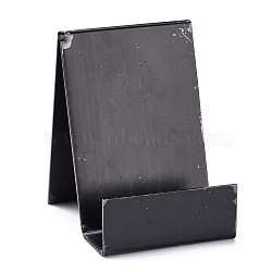 Acrylic Book Holder Stand, Transparent Bookshelf, for Notebooks, Picture and Albums Display, Black, 8.7x7.5x10.5cm(ODIS-WH0021-04)