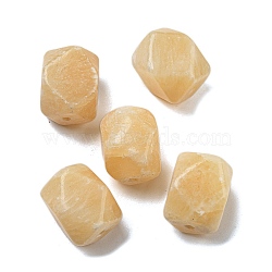 Natural Topaz Jade Beads, Rectangle, Faceted, 17.5~20x12.5~15.5x12.5~15.5mm, Hole: 1.6mm(G-B070-04C)