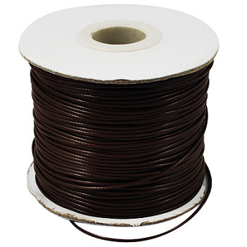 Korean Waxed Polyester Cord, Bead Cord, Coconut Brown, 1.2mm, about 185yards/roll