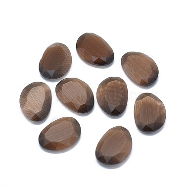 18mm Coffee Nuggets Glass Cabochons