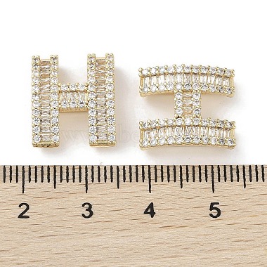 Laiton micro pavé de perles de zircone cubique claires(KK-G491-32G)-3