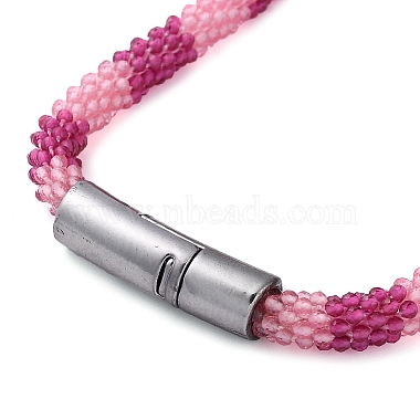 Glass Crochet Beaded Necklace(NJEW-Z029-04I)-2