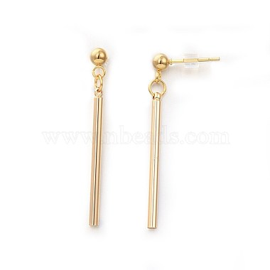 Brass Dangle Stud Earrings(EJEW-JE03093)-2