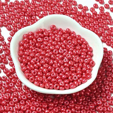 Baking Paint Luster Glass Seed Beads(SEED-B001-04A-04)-2