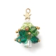Christmas Tree Glass Pendants(PALLOY-JF01964-01)-1