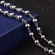 201 Stainless Steel Rosary Bead Necklaces(X-NJEW-L427-22P)-5