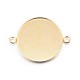 201 Stainless Steel Cabochon Connector Settings(STAS-F191-15G-J)-1