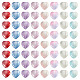 80St&uuml;ck 8 Farben handgefertigte Lampwork-Perlen(LAMP-TA0002-53)-3
