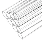 Acrylic Round Tube, Clear, 150x20mm, Inner Diameter: 16.5mm(OACR-WH0056-007C)