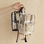 Women's Backpacks, Lolita Bag, Transparent Ita Bags, Display Collector Bag for Anime Cosplay, Black, 25x20x8cm(PW-WG82036-02)