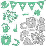 Carbon Steel Cutting Dies Stencils, for DIY Scrapbooking/Photo Album, Decorative Embossing DIY Paper Card, St Patricks Day, Holiday Pattern, 8.5x7.9x0.08cm(DIY-WH0170-886)