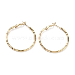 Ring 304 Stainless Steel Hoop Earrings for Women Men, Golden, 12 Gauge, 29x2mm, Pin: 0.6mm(EJEW-B049-02B-G)
