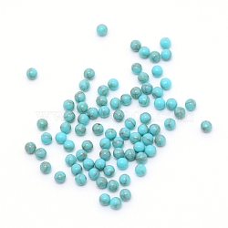 Resin Round Beads, Imitation Gemstone, Nail Art Decoration Accessories, No Hole, Turquoise, 3mm, 500pcs/bag(MRMJ-WH0068-34B-01)
