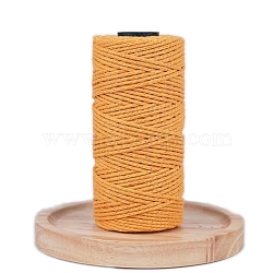 2-Ply Round Cotton Cord, for DIY Craft, Orange, 2mm, about 164.04 Yards(150m)/Roll(PW-WGBD45B-17)