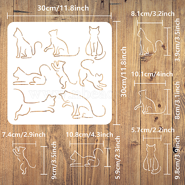PET Hollow Out Drawing Painting Stencils(DIY-WH0391-0570)-2