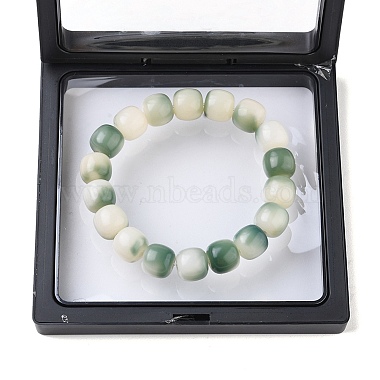bracelet extensible en perles de bois de bodhi pour femme(BJEW-YW0001-04A)-2