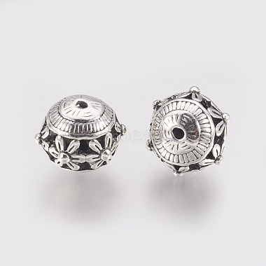 17mm Round Alloy Beads
