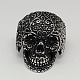 Personalized Retro Halloween Jewelry Sugar Skull Rings for Men(RJEW-F006-163)-1