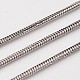 3.28 pieds 304 chaînes serpent rondes en acier inoxydable(X-CHS-L015-06)-1