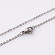 304 Stainless Steel Cable Chain Necklaces(STAS-O056-12)-1