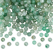 2 Strands Natural Green Aventurine Beads Strands, Faceted, Round, 3~3.5x2~3.5mm, Hole: 0.2mm, about 120~189pcs/strand, 16.2~16.4 inch(41.3~41.7cm)(G-NB0005-02)