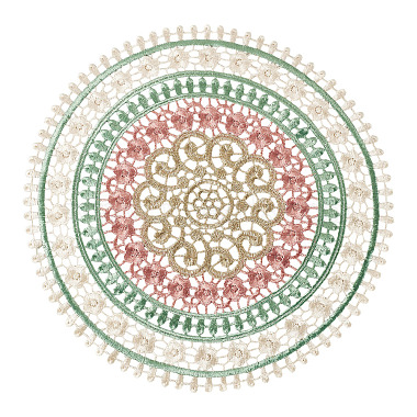 Tischset aus Polyesterspitze(AJEW-TADJ0001-21B)-1