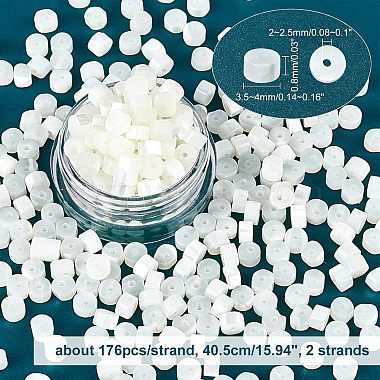 Natural Trochid Shell/Trochus Shell Beads Strands(PEAR-NB0001-13)-2