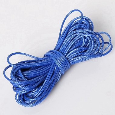 1.5mm Cornflower Blue Waxed Polyester Cord Thread & Cord