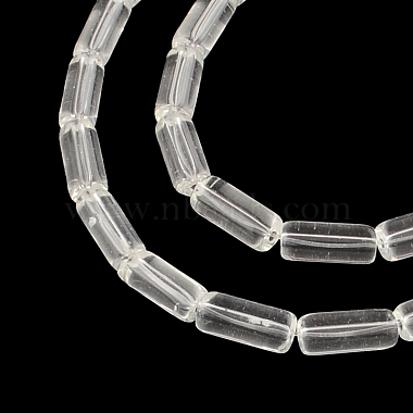 10mm Clear Tube Glass Beads