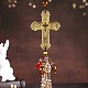 Cross with Tassel Glass Pendant Decorations(AUTO-PW0001-22C)-1