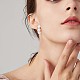 Triple Shell Pearl Beaded Hoop Earrings(JE1001A)-6