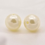 ABS Plastic Imitation Pearl Round Beads, White, 12mm, Hole: 2mm, about 550pcs/500g(SACR-S074-12mm-A41)